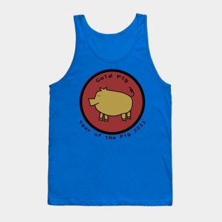 2031 Year of the Gold Pig Tank Top
